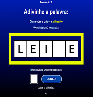 Projeto Palavras Misteriosas